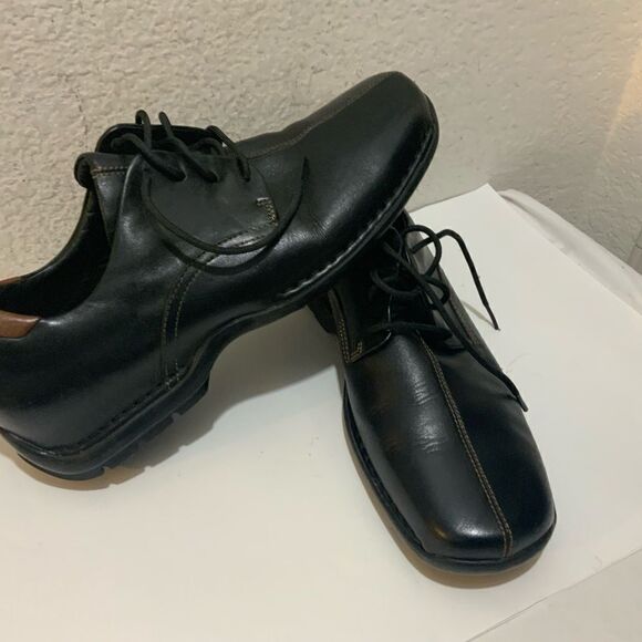Cole Haan Black Leather Zeno Lace Up Mens Oxford Loafer Dress Shoes main image 6